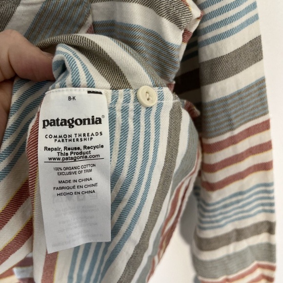 Patagonia Heywood Striped Flannel Button Down Shirt - Picture 3 of 4